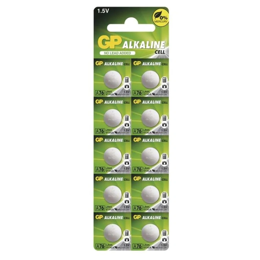 GP Bateria alkaliczna guzikowa A76F (LR44) 10BL