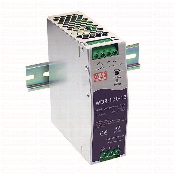 Zasilacz na szynę DIN 120W 24V 5A WDR-120-24