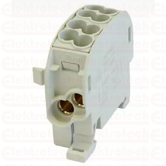 SCB 25 Blok rozdzielczy - odgałęźny Al/Cu 80110 SIMBLOCK szary