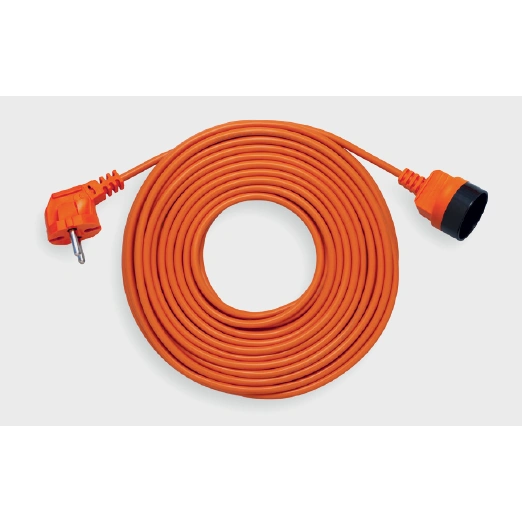 Przedłużacz ogrodowy1x b/u przewód 2x1mm,dł 30m, pomarańczowy, PK-1030, ELGOTECH