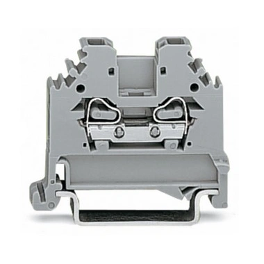 Złączka przelotowa 2-przewodowa; 4 mm²; szary; 281-101; WAGO