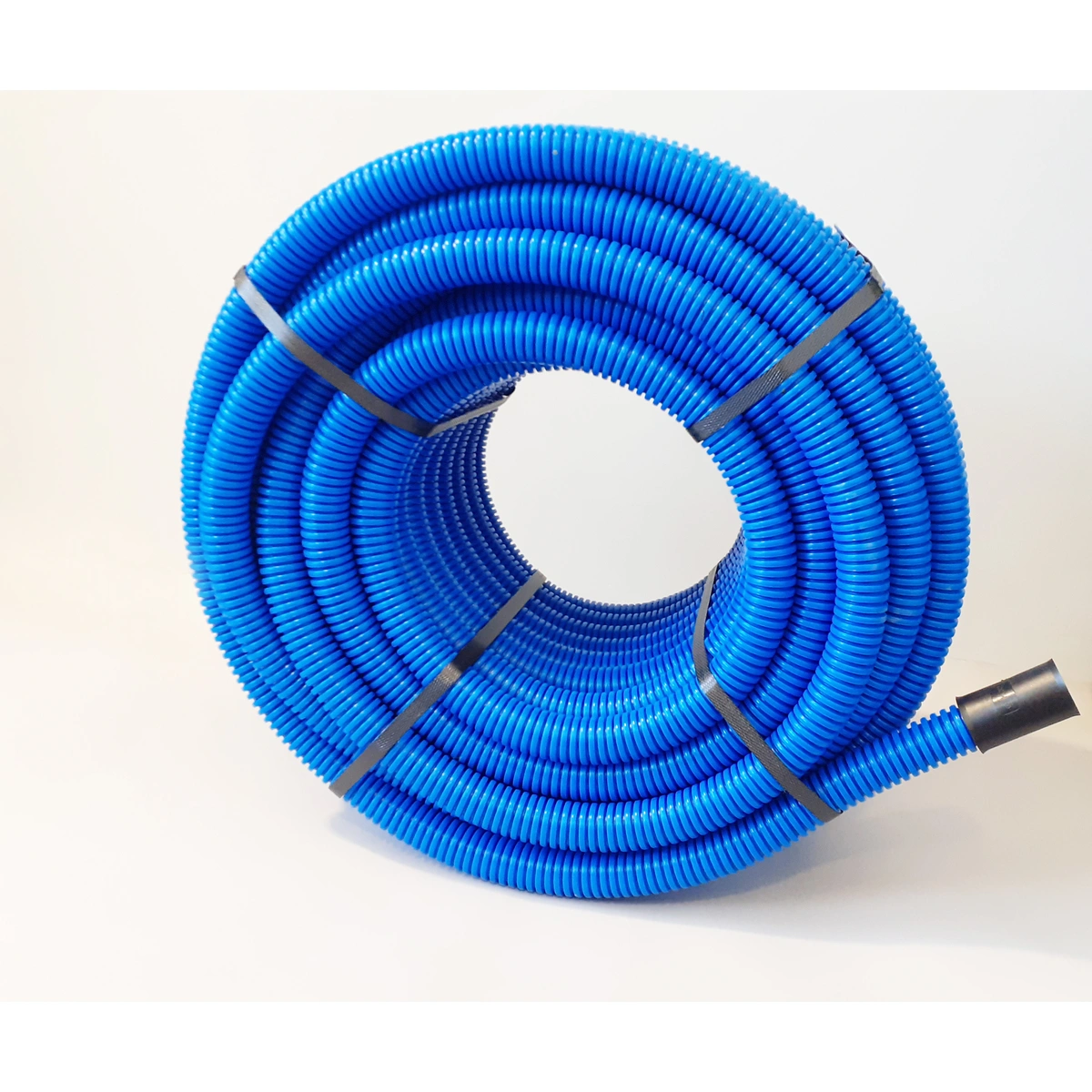 RURA KARBOWANA DWUWARSTWOWA NIEBIESKA W KRĘGACH ŚR.32mm 450N po 25M