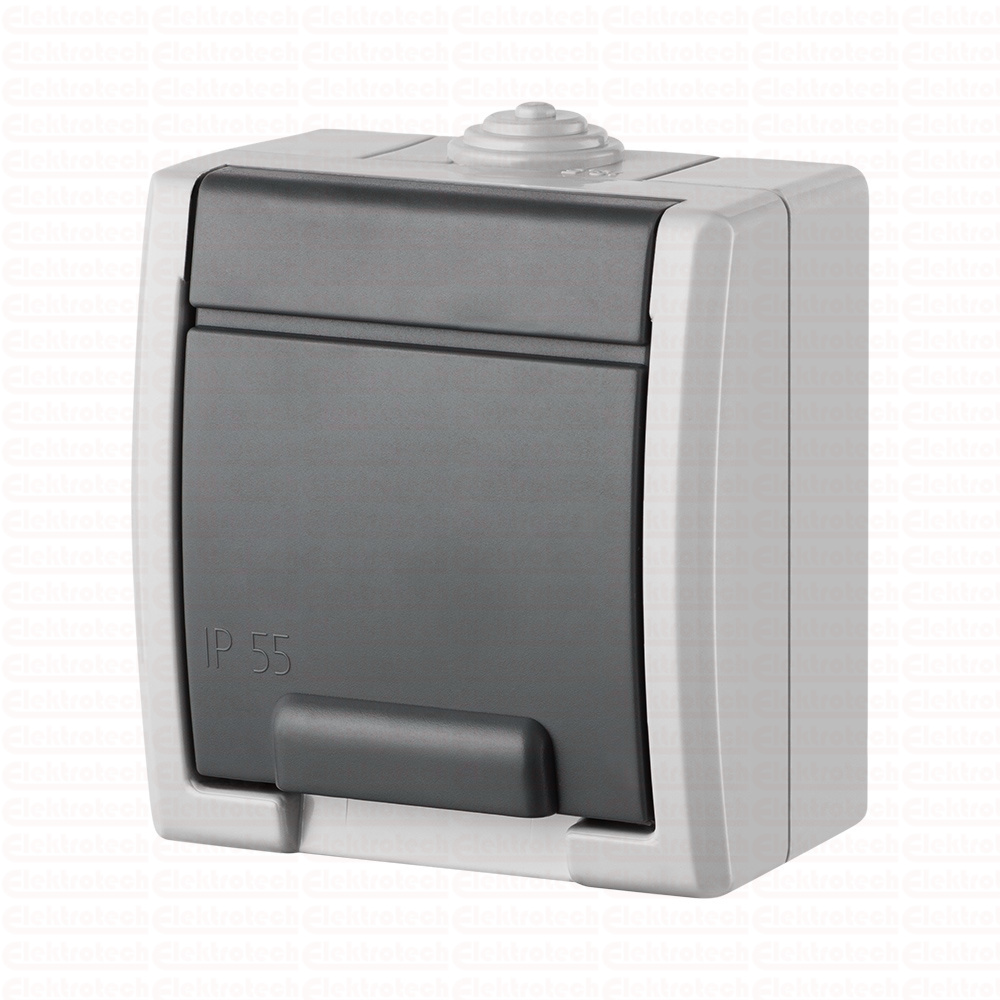 AQUANT IP55 GNIAZDO POJEDYNCZE HERMETYCZNE 2P+Z 1241-10
