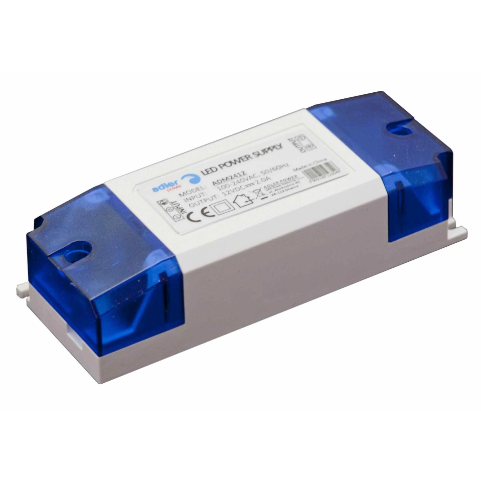 DRIVER 60W/P (ADM6012) - Zasilacz LED w obudowie plastikowej 60W, 5A, 12VDC, IP20