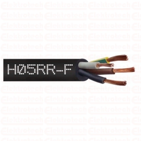 Przewód warsztatowy w izolacji gumowej OW / H05RR-F 300/500V 4x4 MM2, ELPAR, krążek 100mb